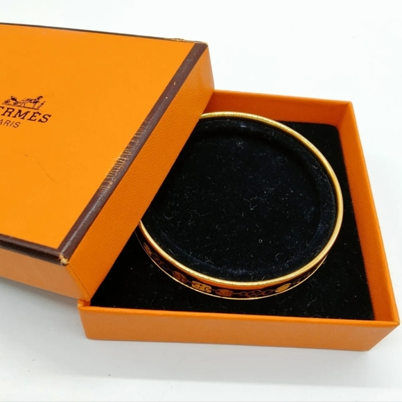 HERMES BANGLE BLACK GOLD - Picture 12 of 12
